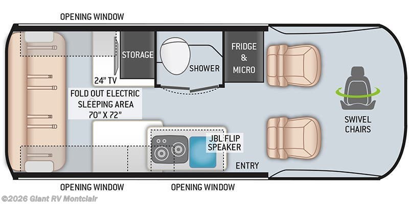 2023 Thor Motor Coach Tranquility 19P - Used Class B For Sale by Giant RV in Montclair, California