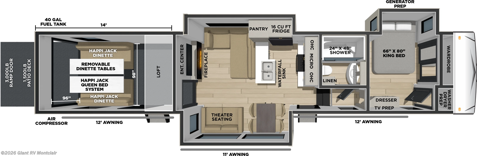 New 2026 Forest River Stealth 4114GX available in Montclair, California