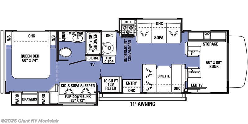 2022 Forest River Sunseeker 3250DS LE - Used Class A For Sale by Giant RV in Montclair, California