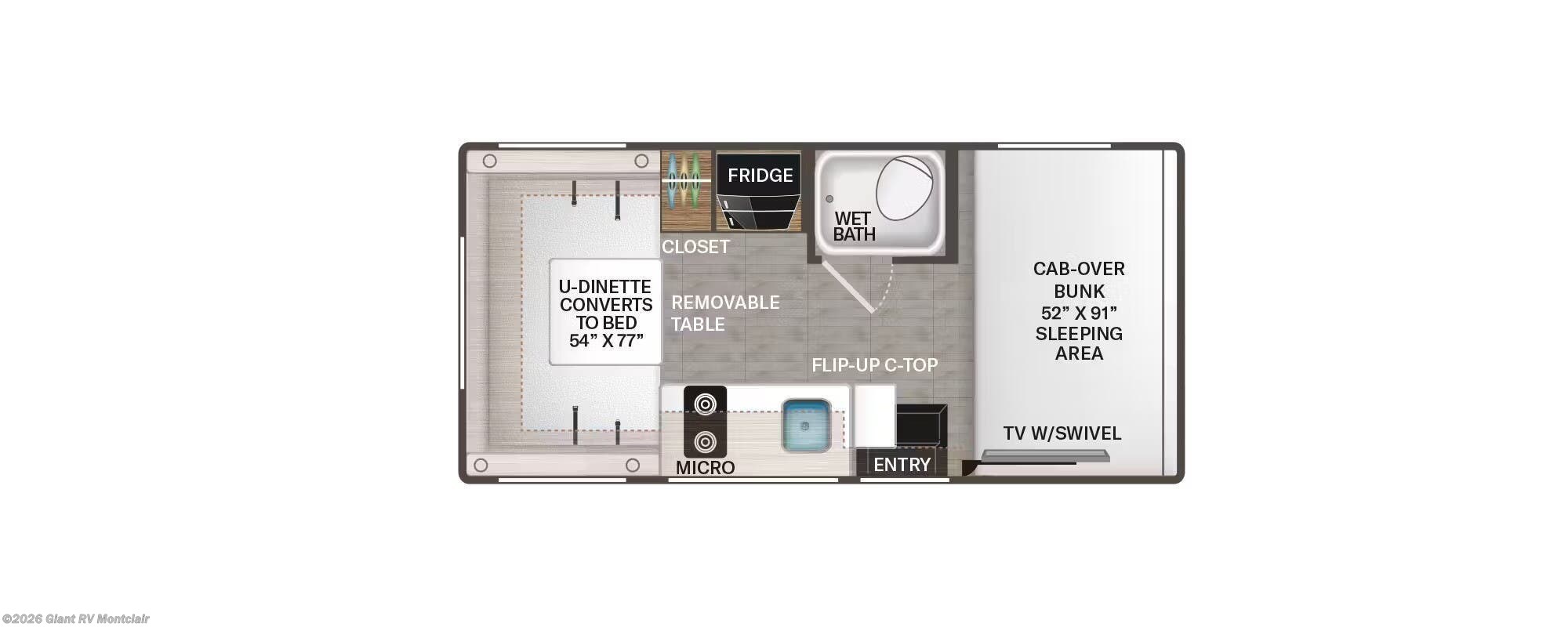 2026 Thor Motor Coach Four Winds 19Z - ATH OVERLAND - New Class C For Sale by Giant RV in Montclair, California