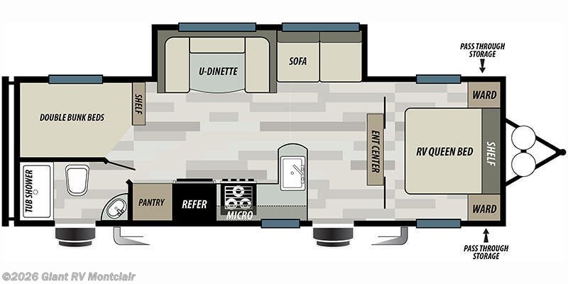 2021 Forest River Salem Cruise Lite West 263BHXL - Used Travel Trailer For Sale by Giant RV in Montclair, California