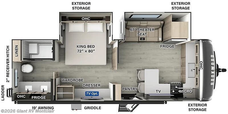 2026 Forest River Rockwood Signature 8263MBR - New Travel Trailer For Sale by Giant RV in Montclair, California