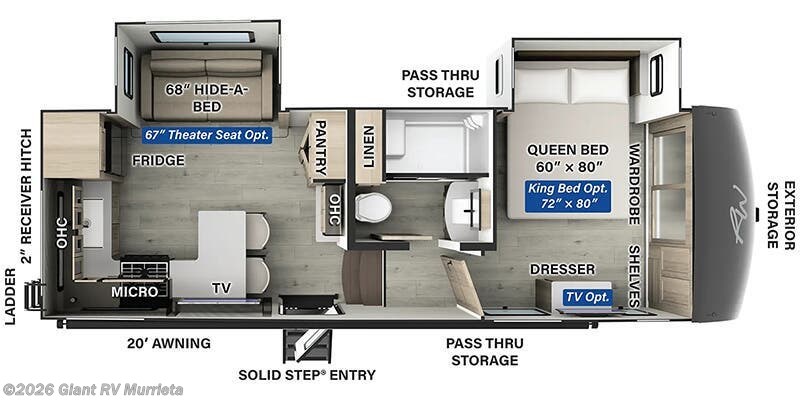 2025 Forest River Rockwood Signature R281RK - New Fifth Wheel For Sale by Giant RV in Murrieta, California