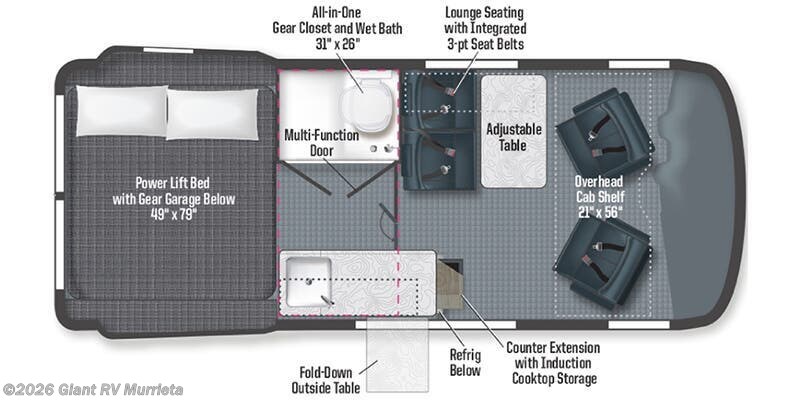 2025 Winnebago Revel 44E - New Class B For Sale by Giant RV in Murrieta, California