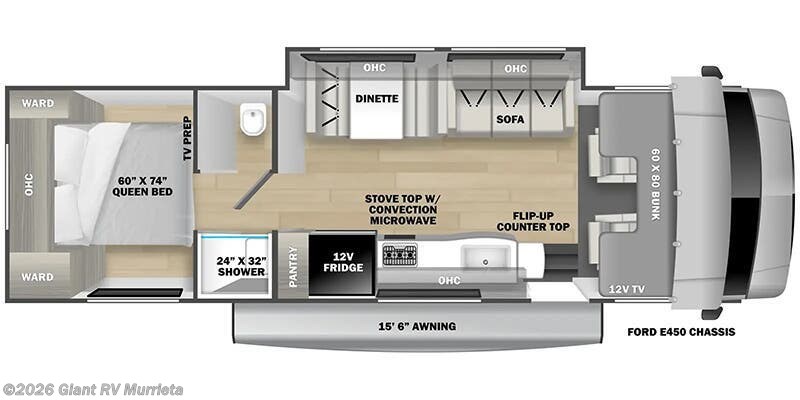 2025 Forest River Sunseeker LE 2850SLE - Used Class C For Sale by Giant RV in Murrieta, California