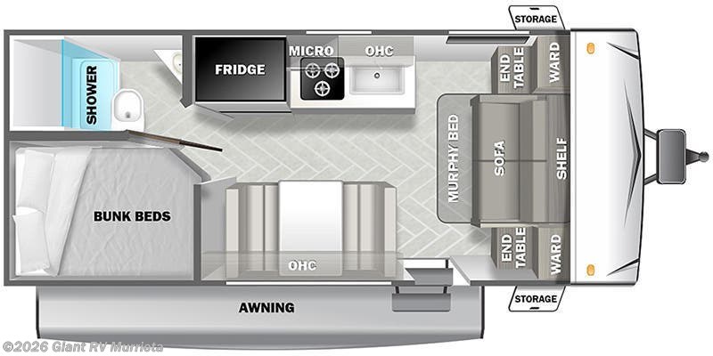 2024 Forest River EVO Factory Select Southwest 178DB - Used Travel Trailer For Sale by Giant RV in Murrieta, California