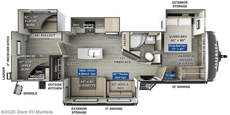 2026 Forest River Rockwood Signature 8336BH - New Travel Trailer For Sale by Giant RV in Murrieta, California