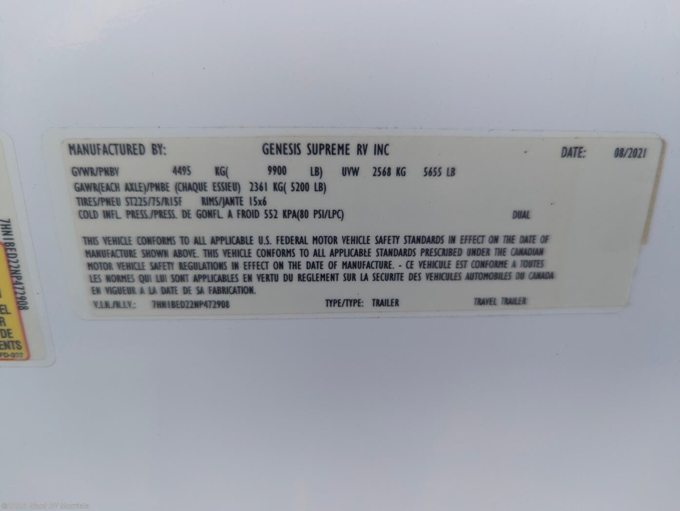 Used 2022 Genesis Supreme Genesis Prime 2114 available in Murrieta, California