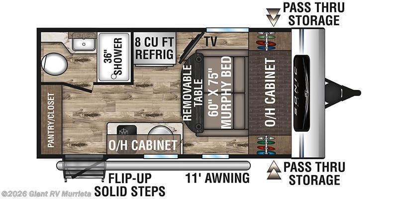 2023 Venture RV Sonic Lite SL150VRK - Used Travel Trailer For Sale by Giant RV in Murrieta, California