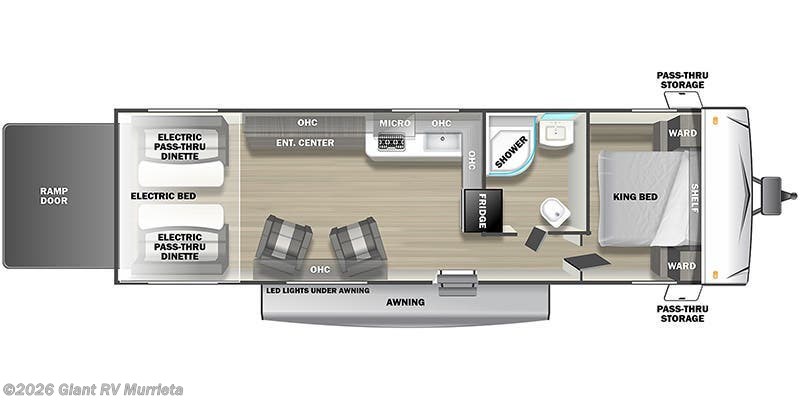 2023 Forest River Sandstorm 270GLE - Used Toy Hauler For Sale by Giant RV in Murrieta, California