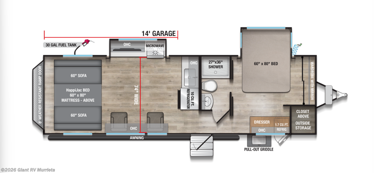2026 Alliance RV Valor All Access 27T14 - New Toy Hauler For Sale by Giant RV in Murrieta, California