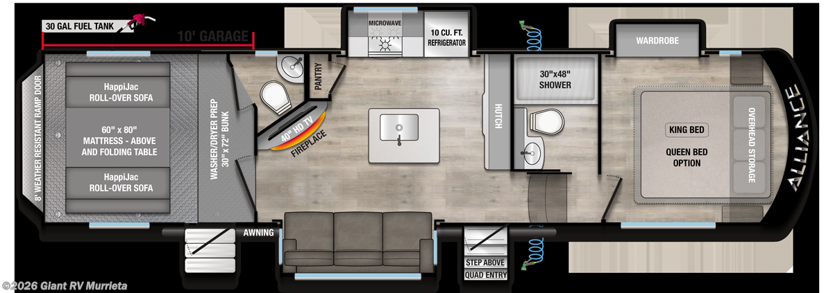 2026 Alliance RV Valor 32A10 - New Fifth Wheel For Sale by Giant RV in Murrieta, California