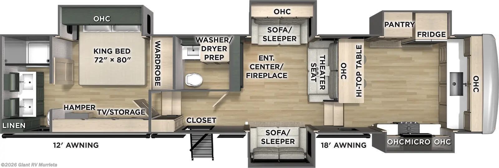 2026 Forest River Columbus 388FKH - New Fifth Wheel For Sale by Giant RV in Murrieta, California