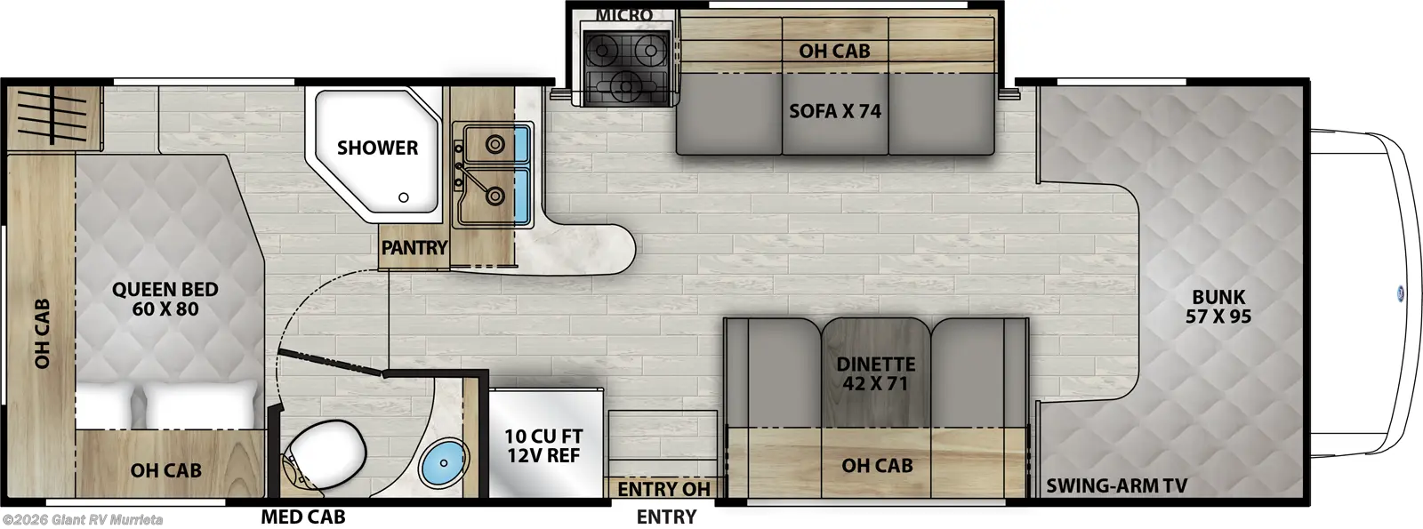 2025 Coachmen Leprechaun 260QB - Ford E-450 - Used Class C For Sale by Giant RV in Murrieta, California