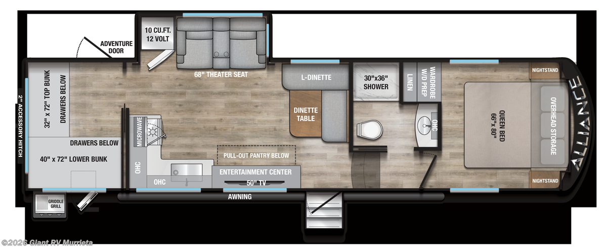 2026 Alliance RV Avenue 29BH - New Fifth Wheel For Sale by Giant RV in Murrieta, California