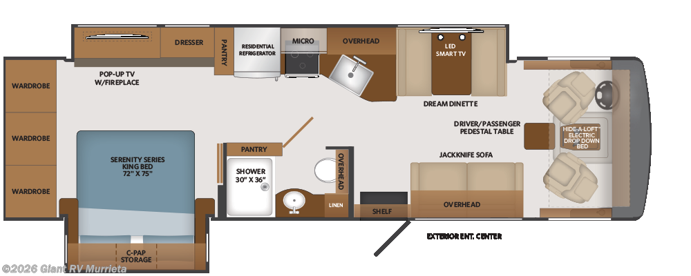 2026 Fleetwood Fortis 32RW - New Class A For Sale by Giant RV in Murrieta, California
