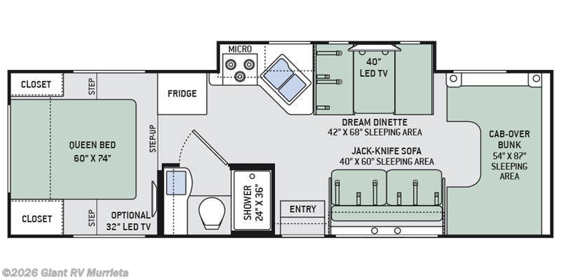 2018 Thor Motor Coach Four Winds 28Z - Used Class C For Sale by Giant RV in Murrieta, California