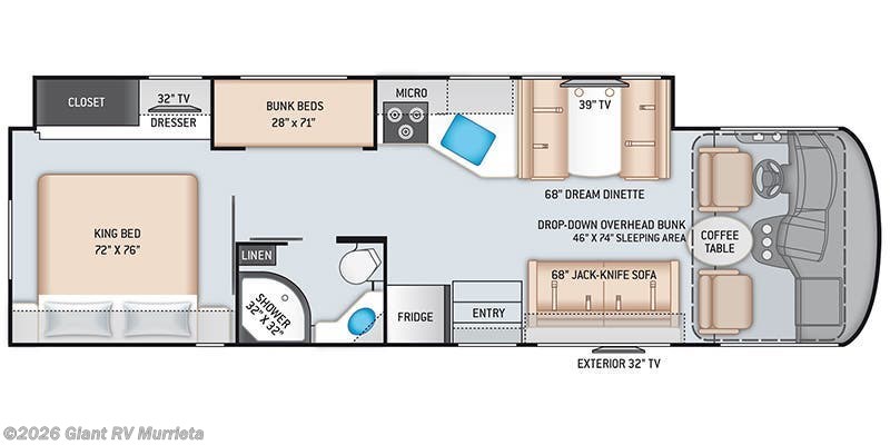 2022 Thor Motor Coach A.C.E. 32.3 - Used Class A For Sale by Giant RV in Murrieta, California