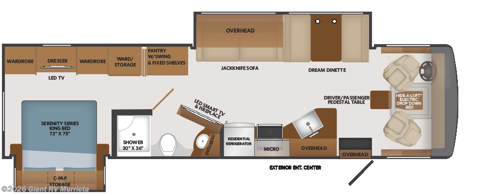 2026 Fleetwood Fortis 34MB - New Class A For Sale by Giant RV in Murrieta, California