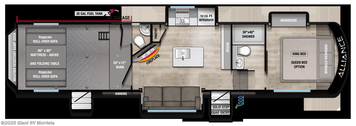 2026 Valor 35A14 by Alliance RV from Giant RV in Murrieta, California