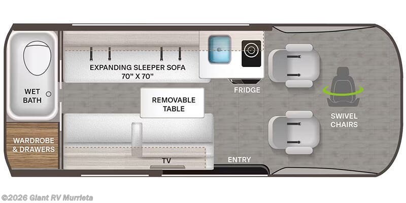 2026 Thor Motor Coach Tranquility 19A - New Class B For Sale by Giant RV in Murrieta, California