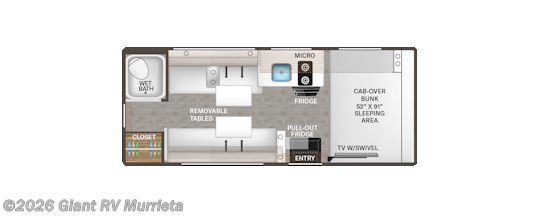 2026 Thor Motor Coach Four Winds 19X - New Class C For Sale by Giant RV in Murrieta, California