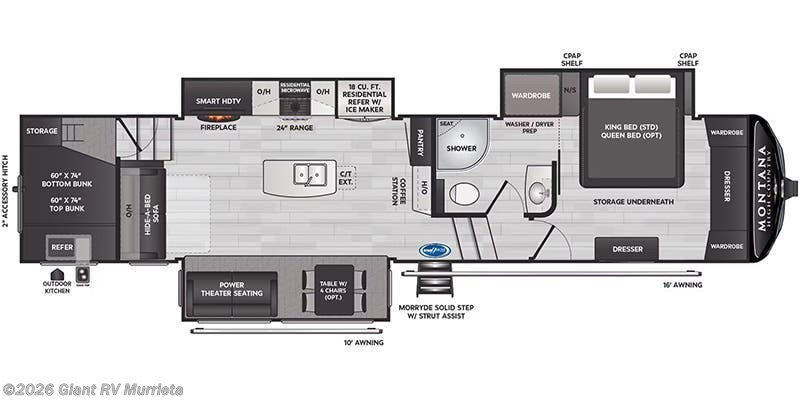 2024 Keystone Montana High Country 351BH - Used Fifth Wheel For Sale by Giant RV in Murrieta, California