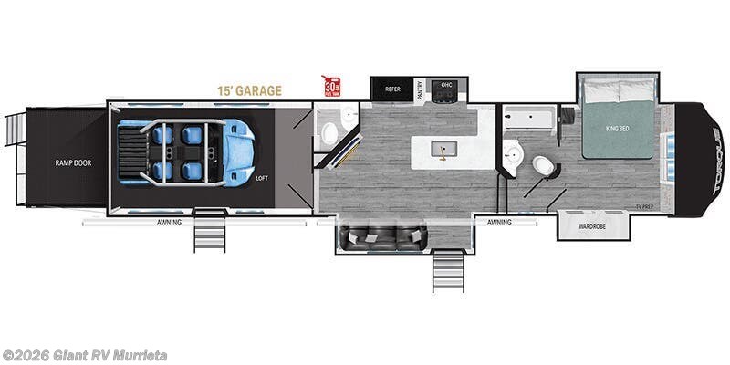2025 Heartland Torque TQ 385 - New Fifth Wheel For Sale by Giant RV in Murrieta, California