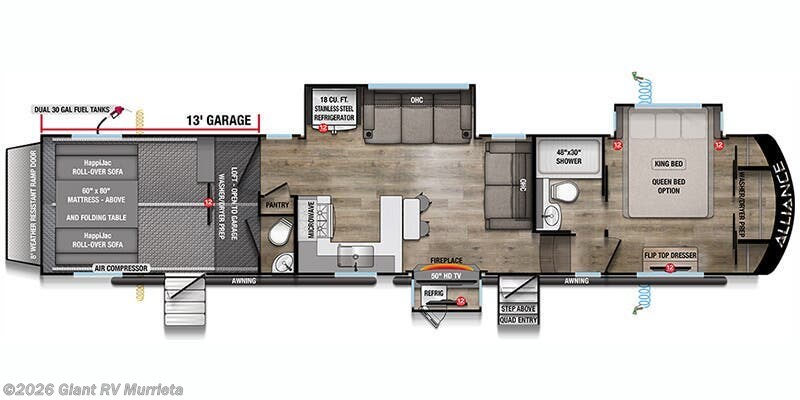 2026 Alliance RV Valor 40V13 - New Fifth Wheel For Sale by Giant RV in Murrieta, California