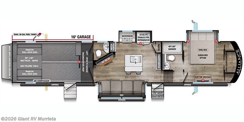 2026 Alliance RV Valor 41V16 - New Fifth Wheel For Sale by Giant RV in Murrieta, California