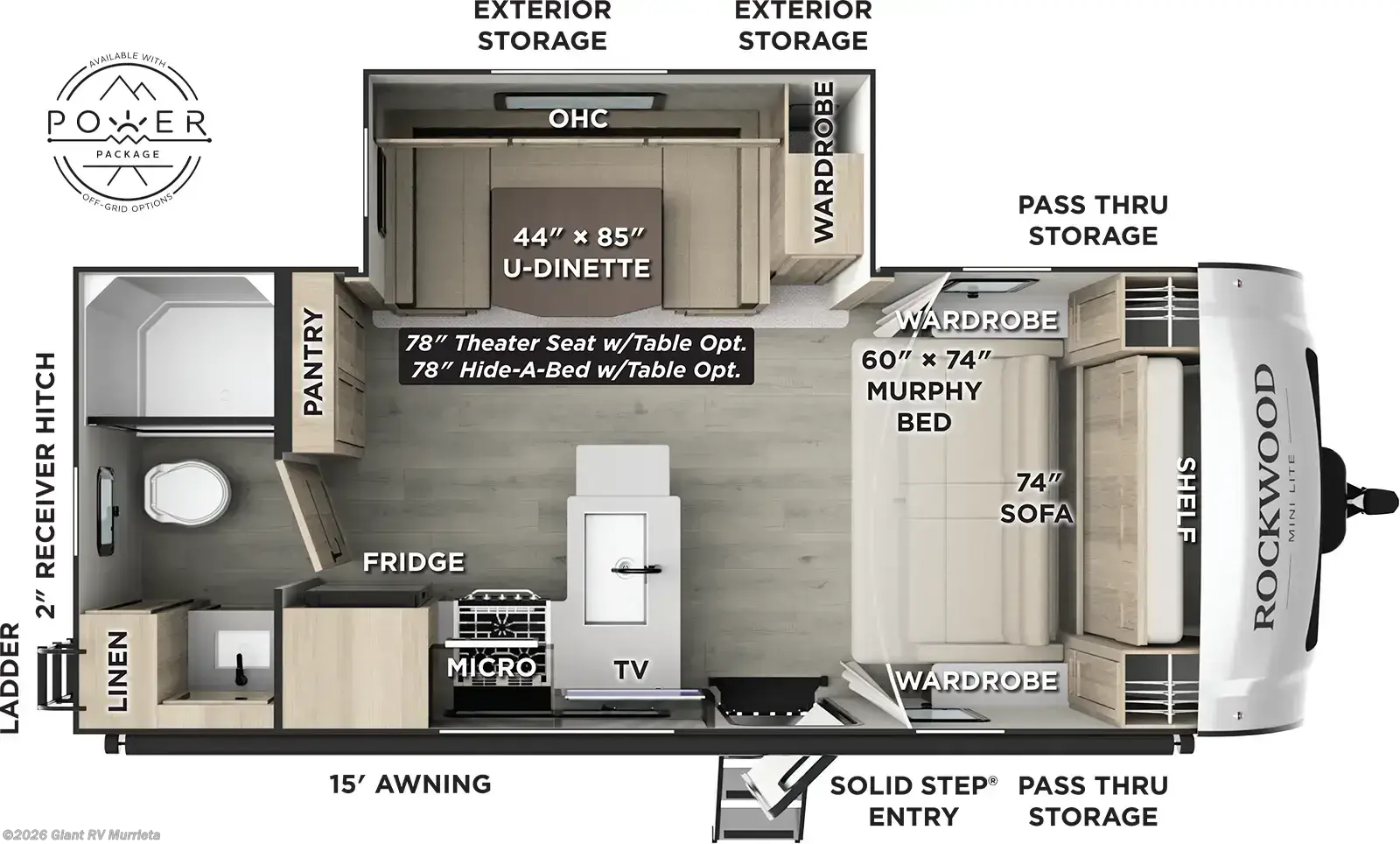 2026 Rockwood Mini Lite 2214S by Forest River from Giant RV in Murrieta, California