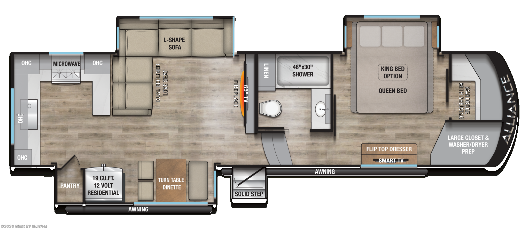 2026 Alliance RV Paradigm 312RK - New Fifth Wheel For Sale by Giant RV in Murrieta, California