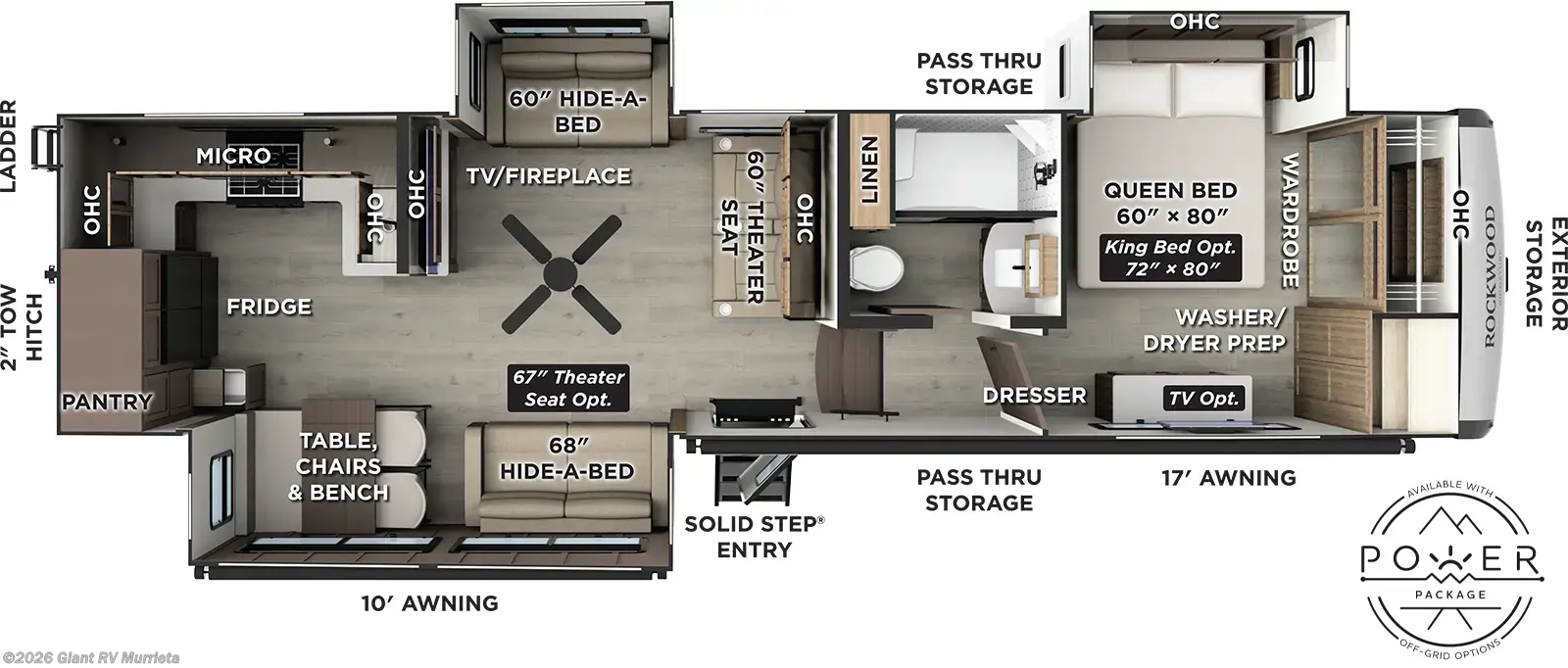 2026 Forest River Rockwood Signature R371RK - New Fifth Wheel For Sale by Giant RV in Murrieta, California