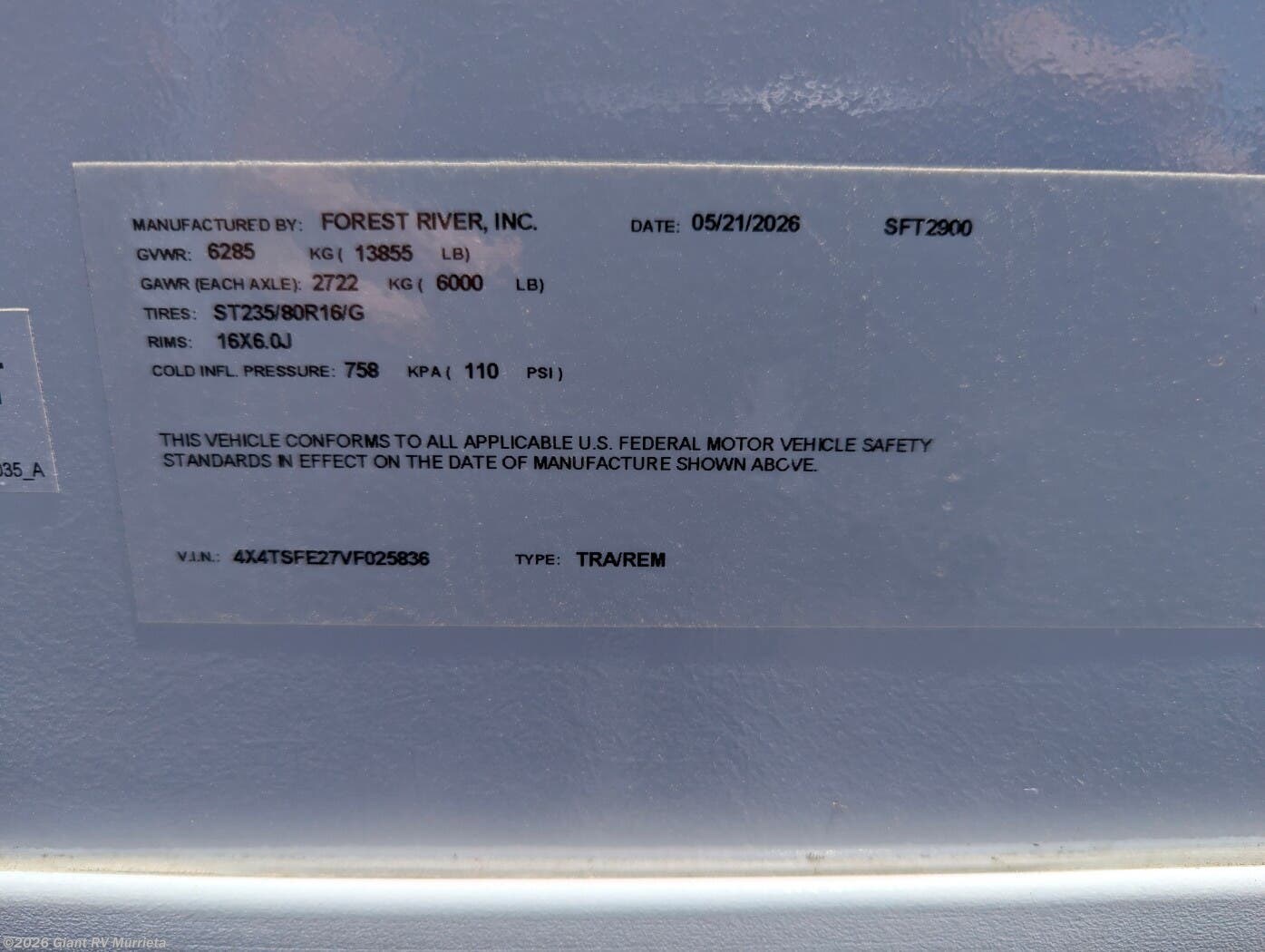 New 2027 Forest River Stealth 2900 available in Murrieta, California