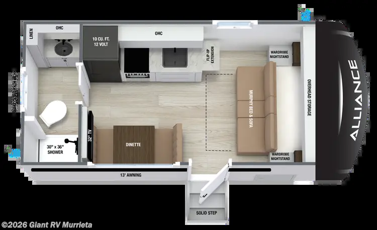 2027 Alliance RV Delta Solo RB152 - New Travel Trailer For Sale by Giant RV in Murrieta, California