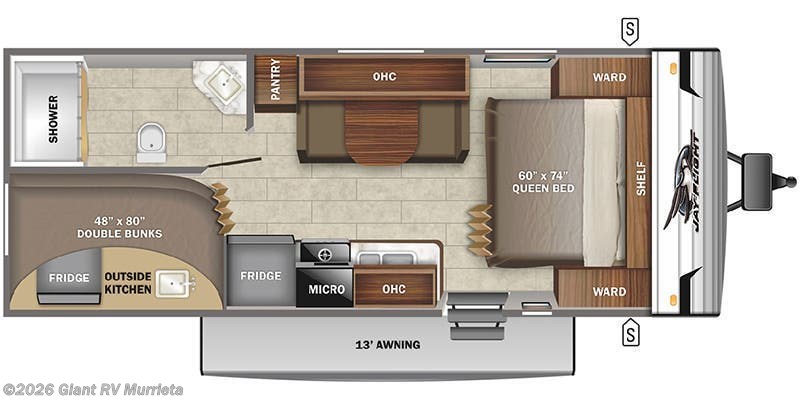 2022 Jayco Jay Flight SLX 8 224BHW - Used Travel Trailer For Sale by Giant RV in Murrieta, California