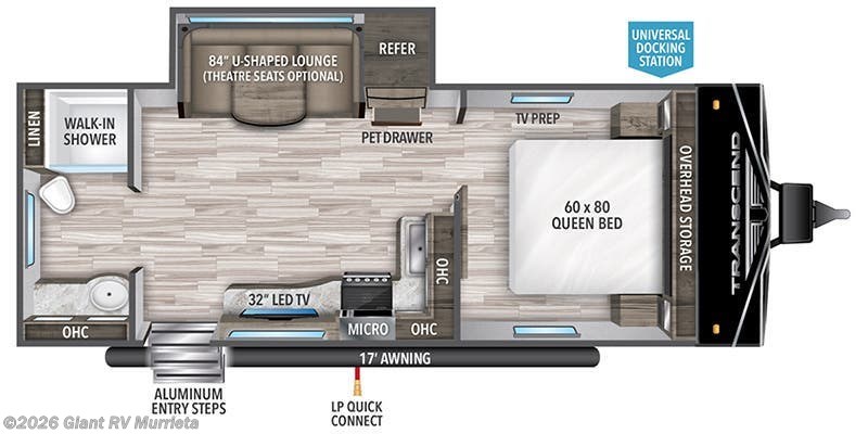 2023 Grand Design Transcend Xplor 221RB - Used Travel Trailer For Sale by Giant RV in Murrieta, California