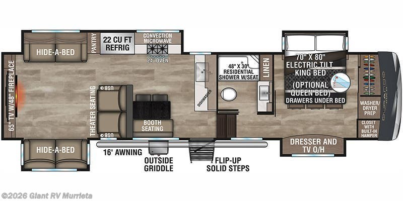2024 K-Z Durango Gold G360REQ - Used Fifth Wheel For Sale by Giant RV in Murrieta, California