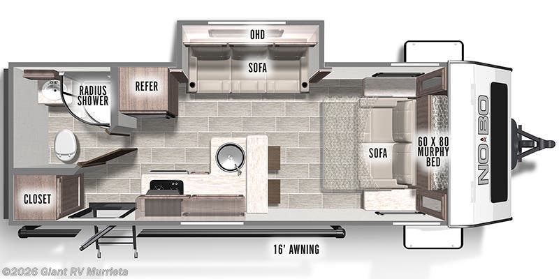 2021 Forest River No Boundaries NB19.6 - Used Travel Trailer For Sale by Giant RV in Murrieta, California