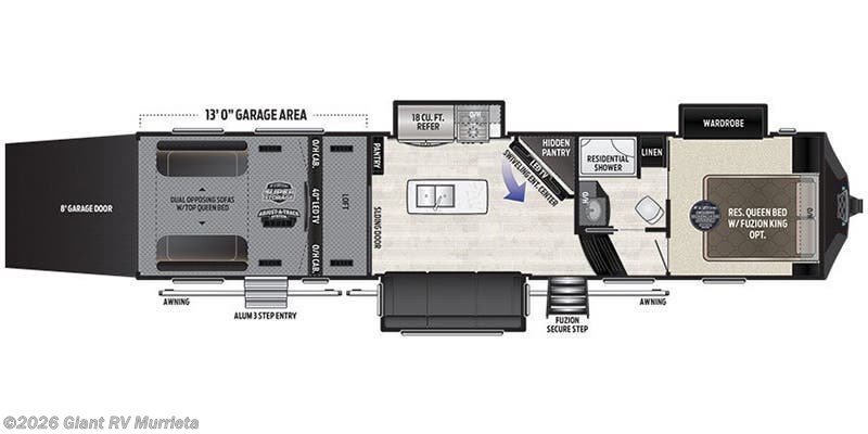 2018 Keystone Fuzion 357 - Used Fifth Wheel For Sale by Giant RV in Murrieta, California