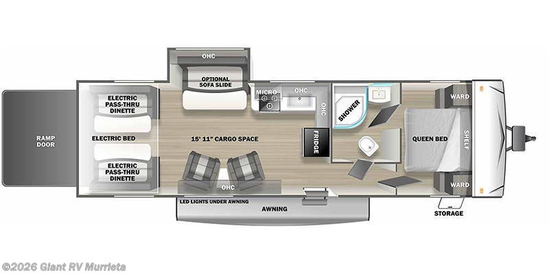 2022 Forest River Sandstorm 272GSLC - Used Toy Hauler For Sale by Giant RV in Murrieta, California