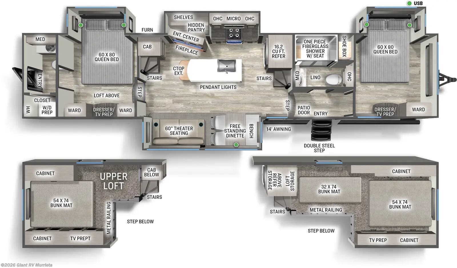 2027 Forest River Sierra Destination 41DUPLEX - New Destination Trailer For Sale by Giant RV in Murrieta, California