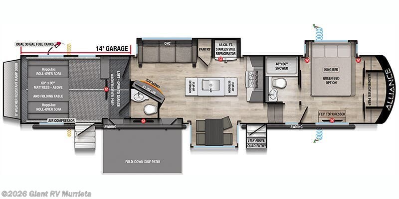 2026 Alliance RV Valor 42V14 - New Fifth Wheel For Sale by Giant RV in Murrieta, California