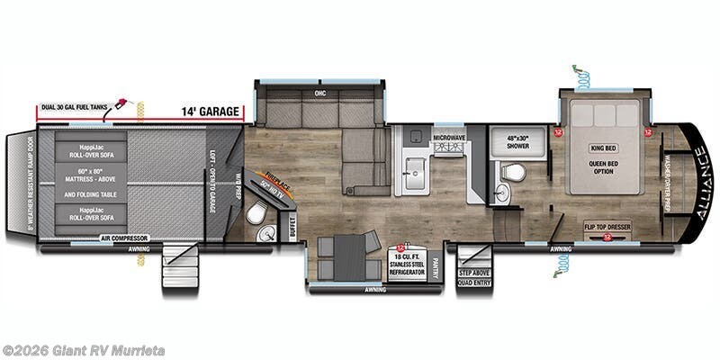 2026 Alliance RV Valor 44V14 - New Fifth Wheel For Sale by Giant RV in Murrieta, California
