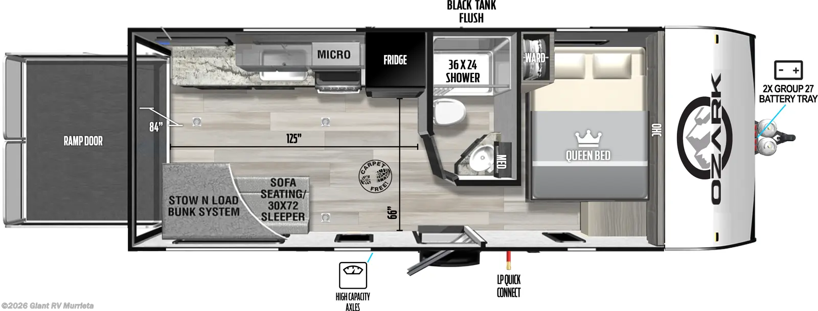 2025 Ozark 1900THK by Forest River from Giant RV in Murrieta, California