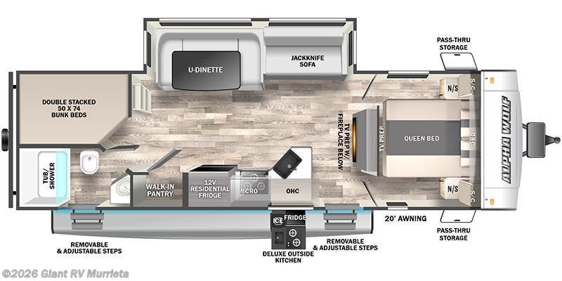 2023 Forest River Cherokee Alpha Wolf 26DBH-L - Used Travel Trailer For Sale by Giant RV in Murrieta, California
