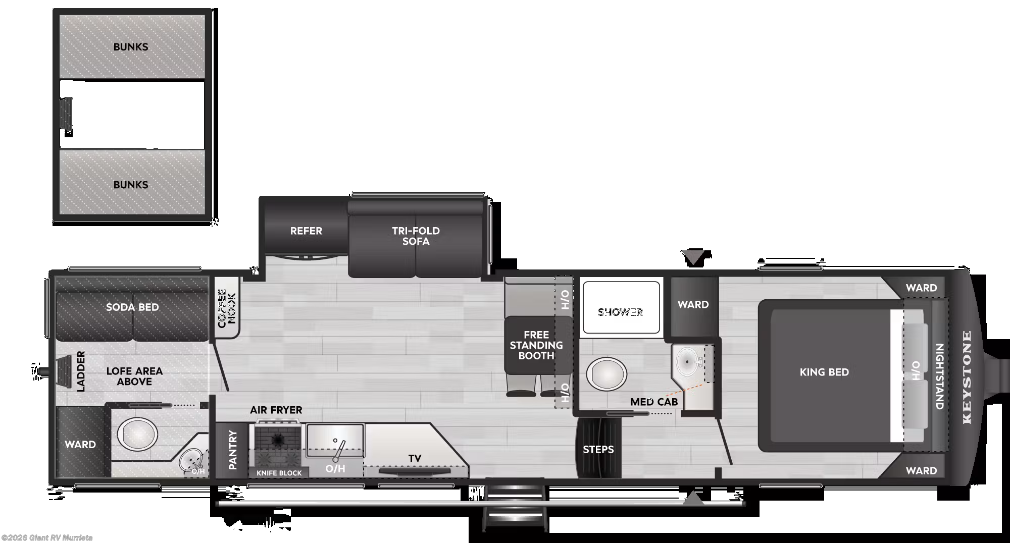 2026 Keystone Coleman Legacy 3000LOFT - Used Fifth Wheel For Sale by Giant RV in Murrieta, California