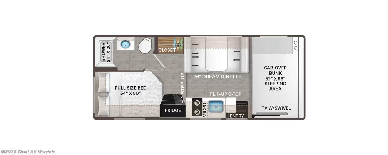 2027 Thor Motor Coach Four Winds 21Z - New Class C For Sale by Giant RV in Murrieta, California