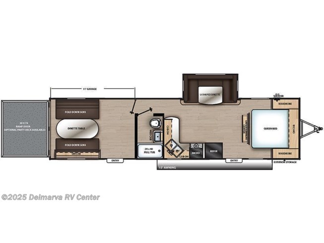 2019 Coachmen Catalina Trail Blazer 29THS floorplan image
