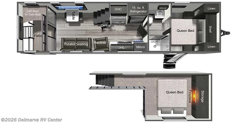 Floorplan of 2025 Dutchmen Aspen Trail Loft 360TH